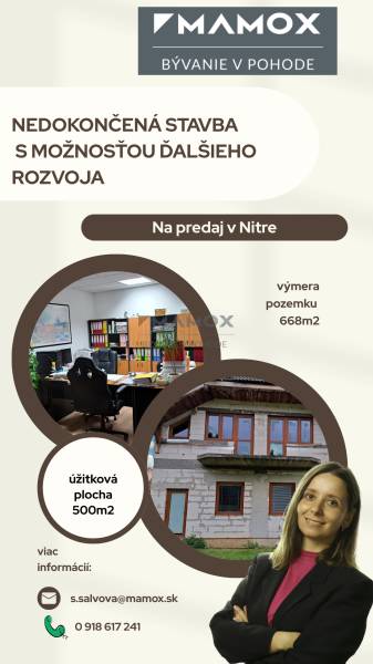 Obchodný/administratívny a bytový priestor pod jednou strechou v Nitre