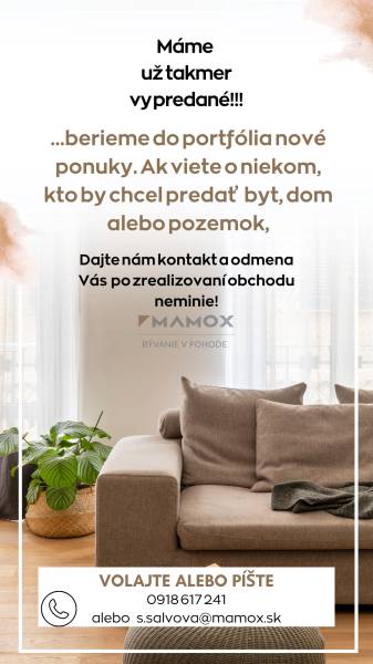 Hľadáme rodinné domy v okolí Nitry. Ponúknite! 